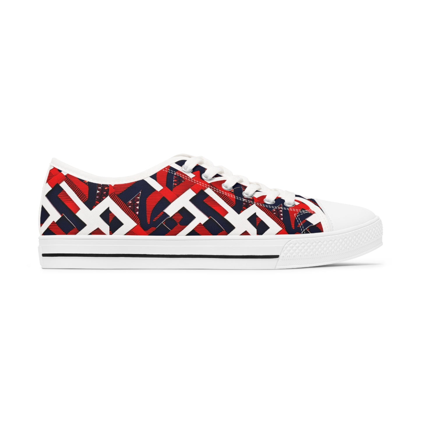 HOWARD U Freedom Culture Women's Low Top Cloth Print Sneakers