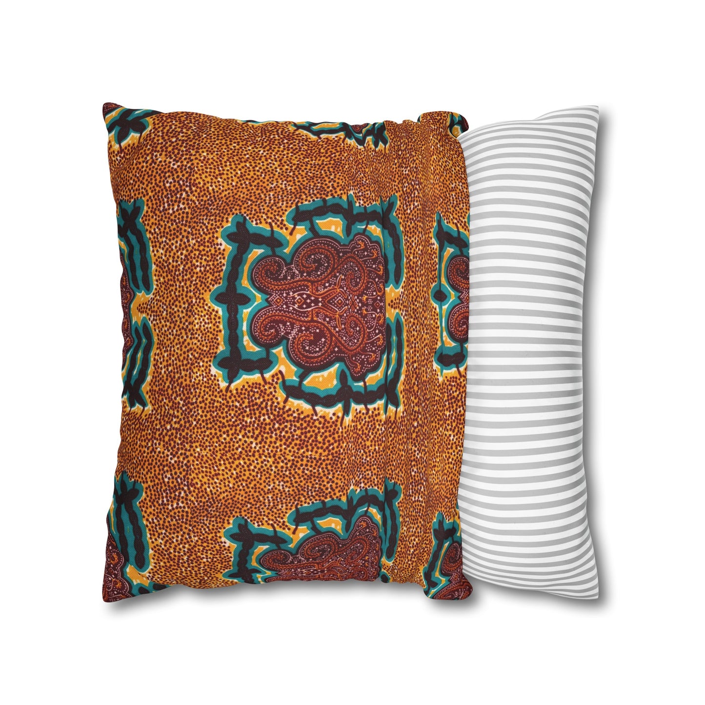 "Gongo" Print Square Pillow Case