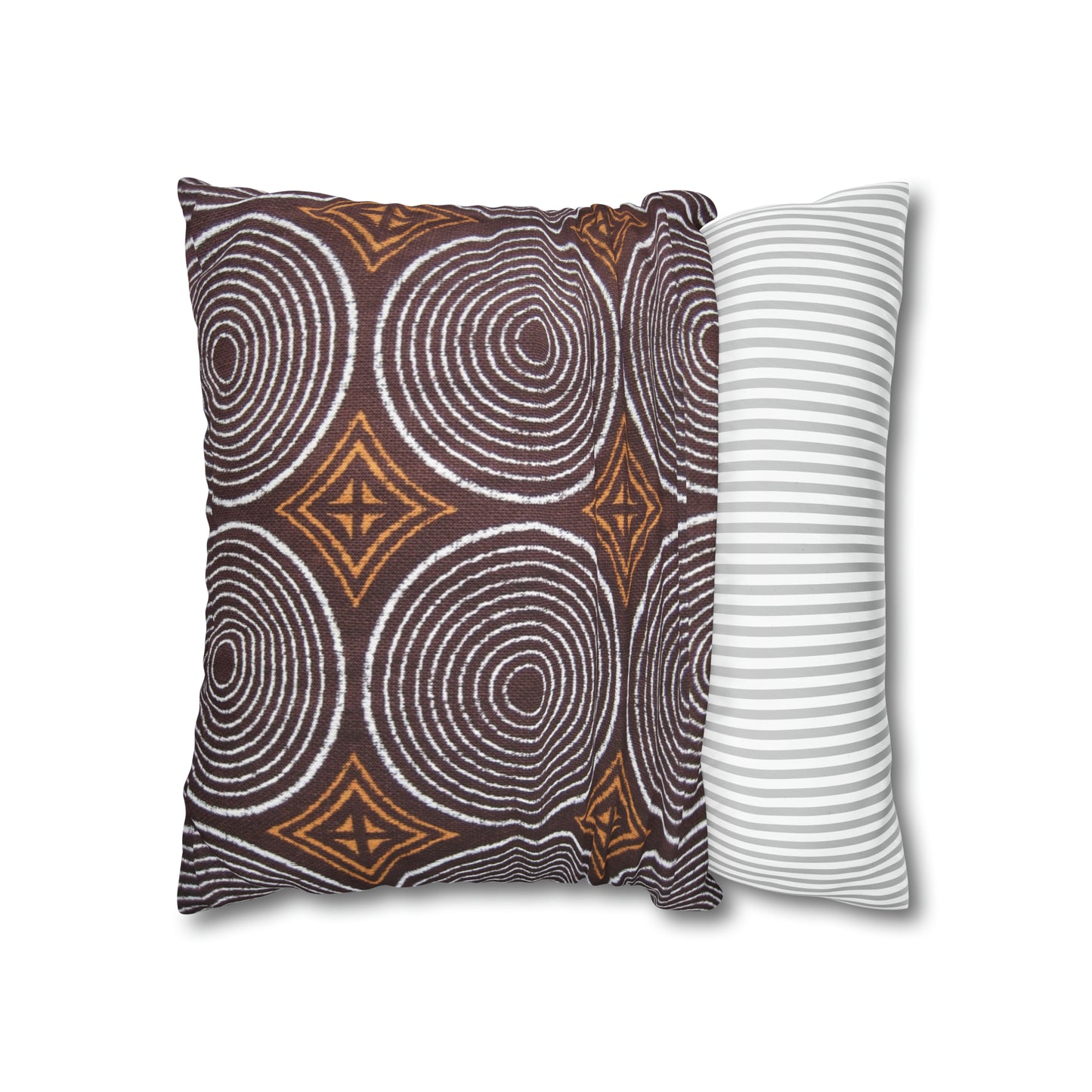 Freedom Culture Circle Print Square Pillow Case