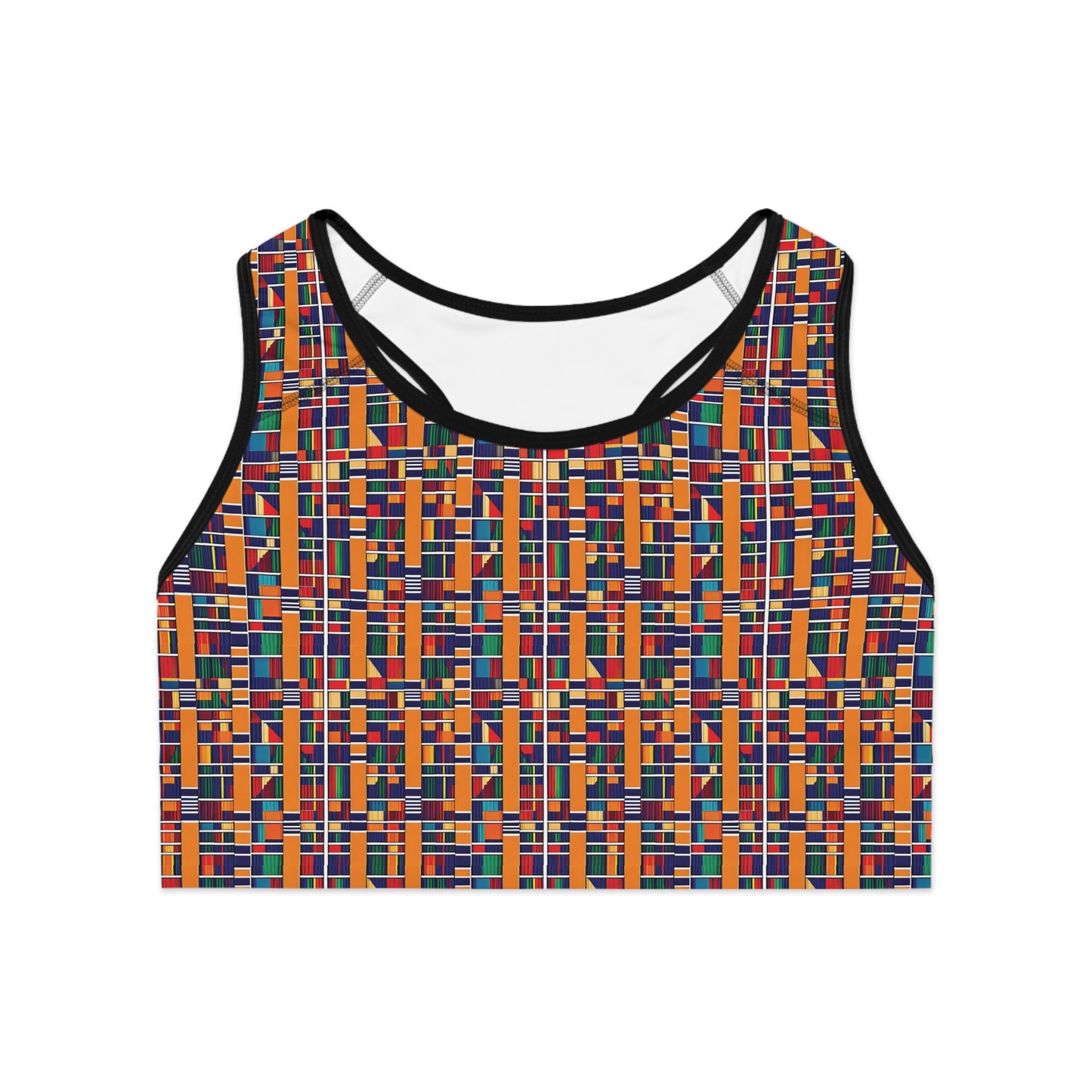 Freedom Culture (Compression Fit) Kente Print Sports Bra