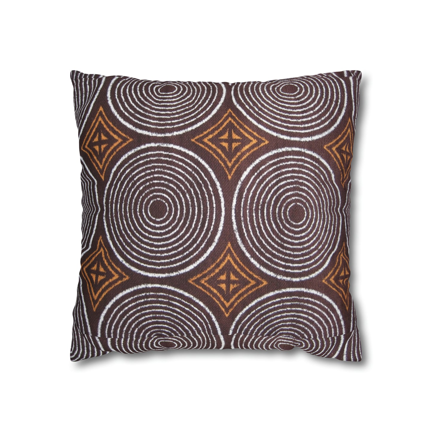 Freedom Culture Circle Print Square Pillow Case