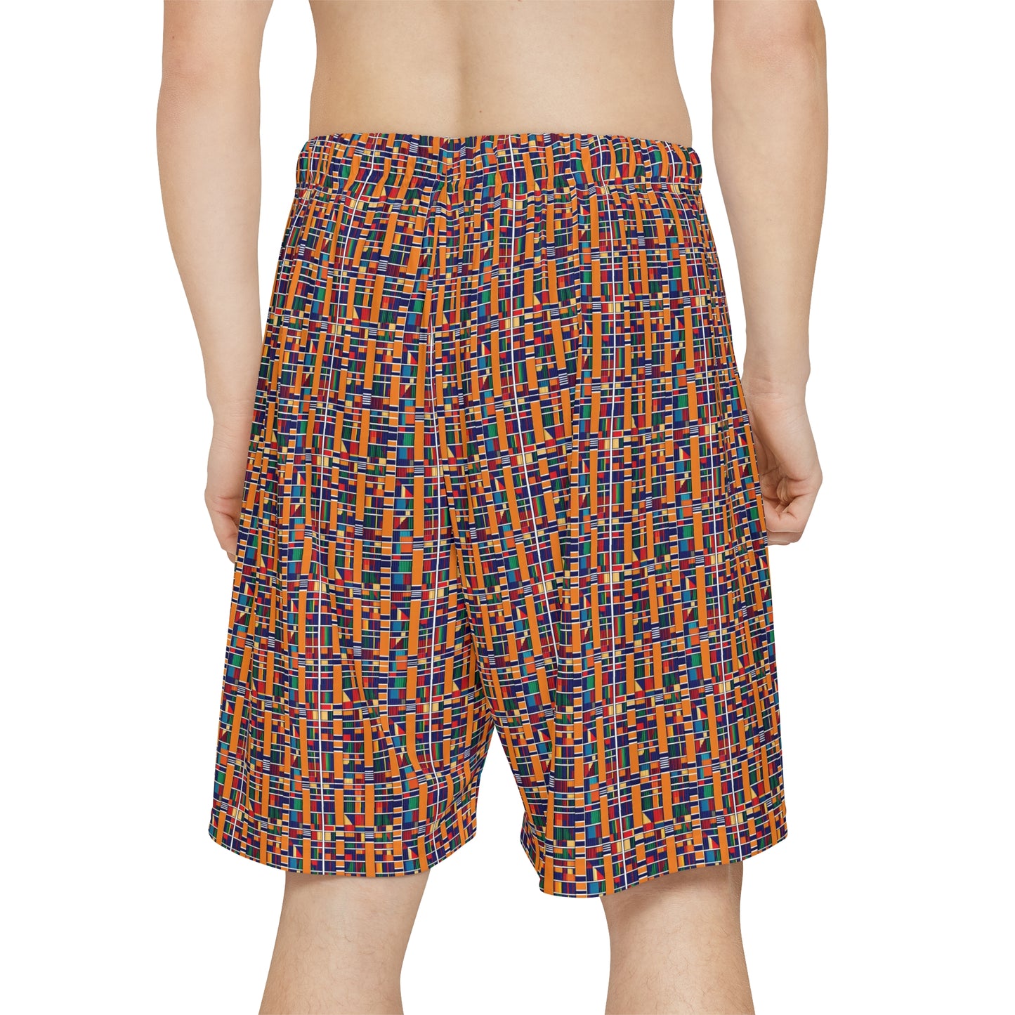 Freedom Culture Men’s Kente Print Sports Shorts