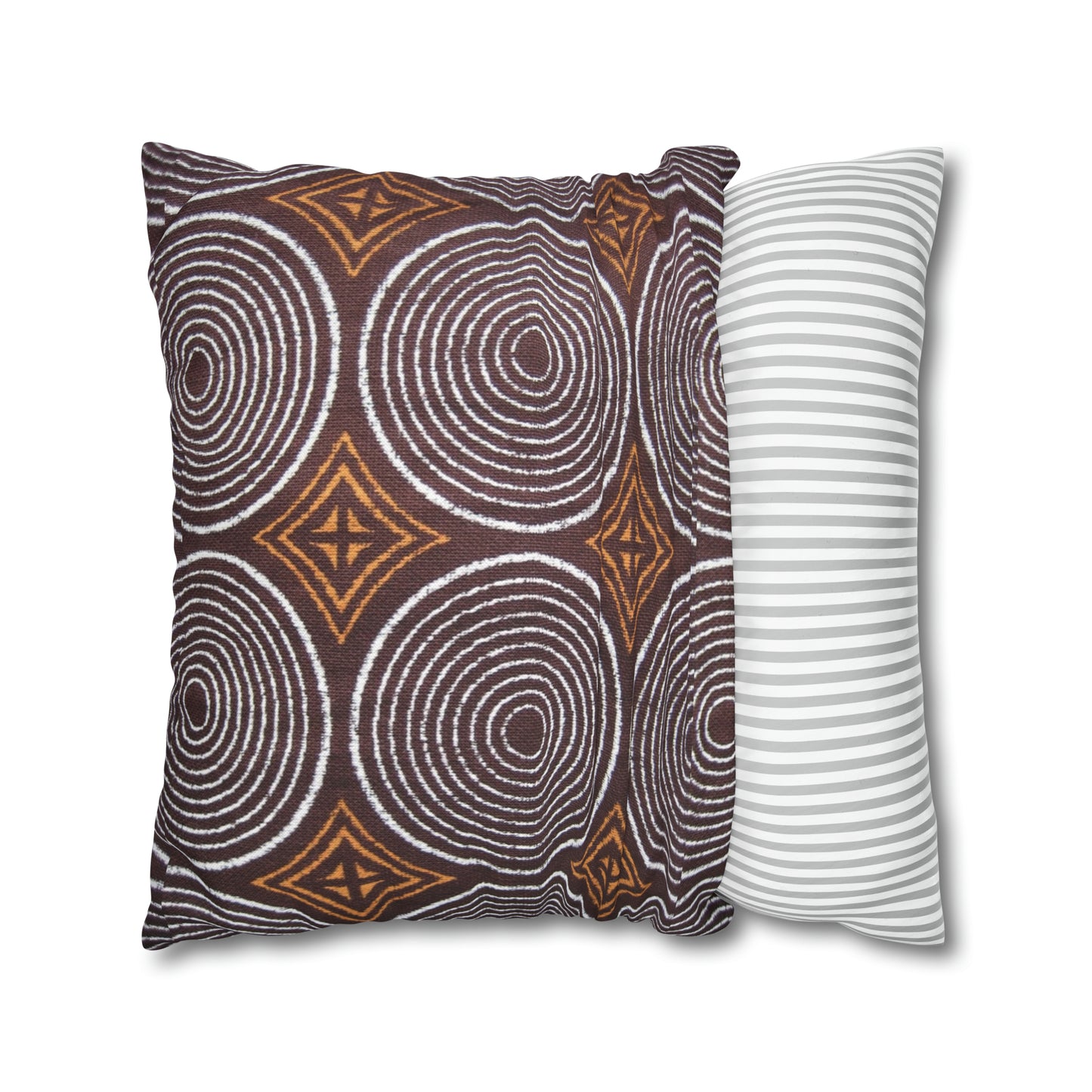 Freedom Culture Circle Print Square Pillow Case