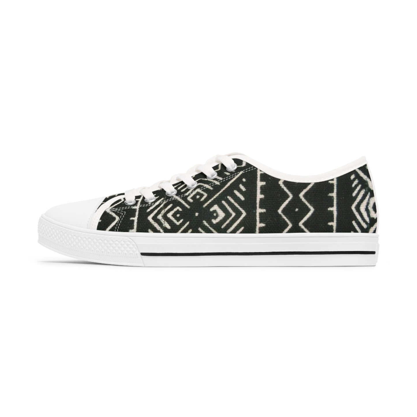 Freedom Culture Women's Low Top Mali Mud Cloth Print Sneakers