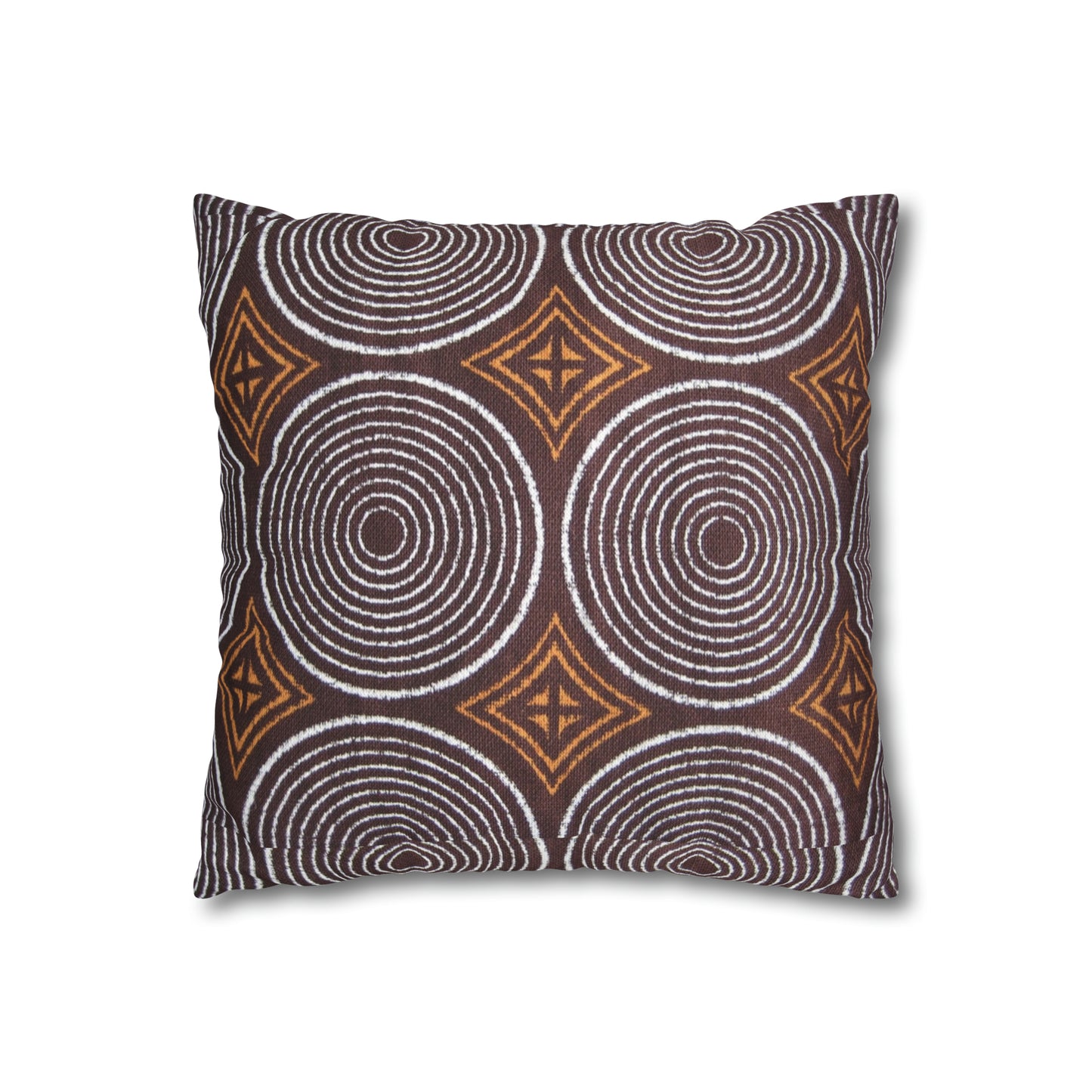 Freedom Culture Circle Print Square Pillow Case