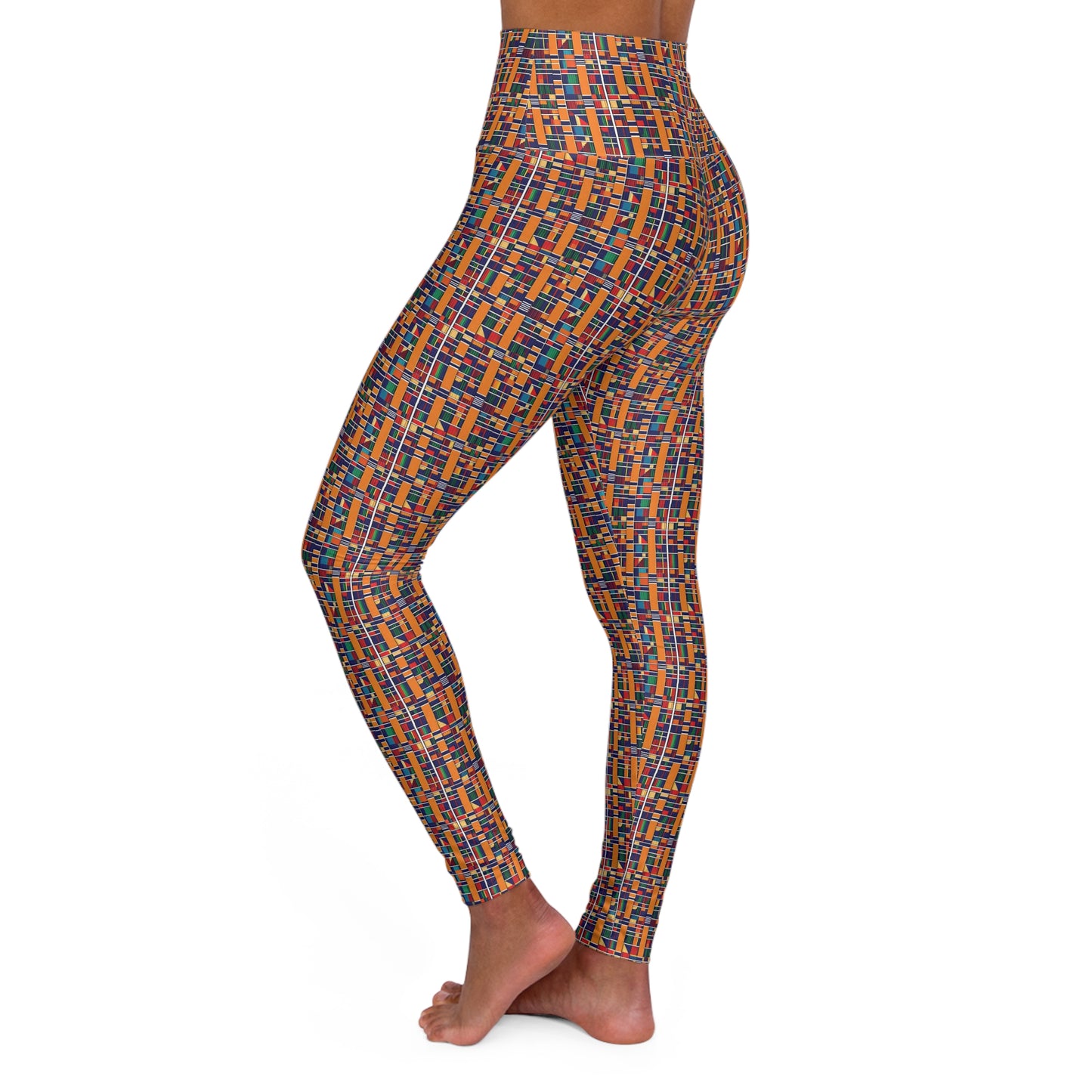 Freedom Culture High Waisted Kente Cloth Print Yoga Leggings