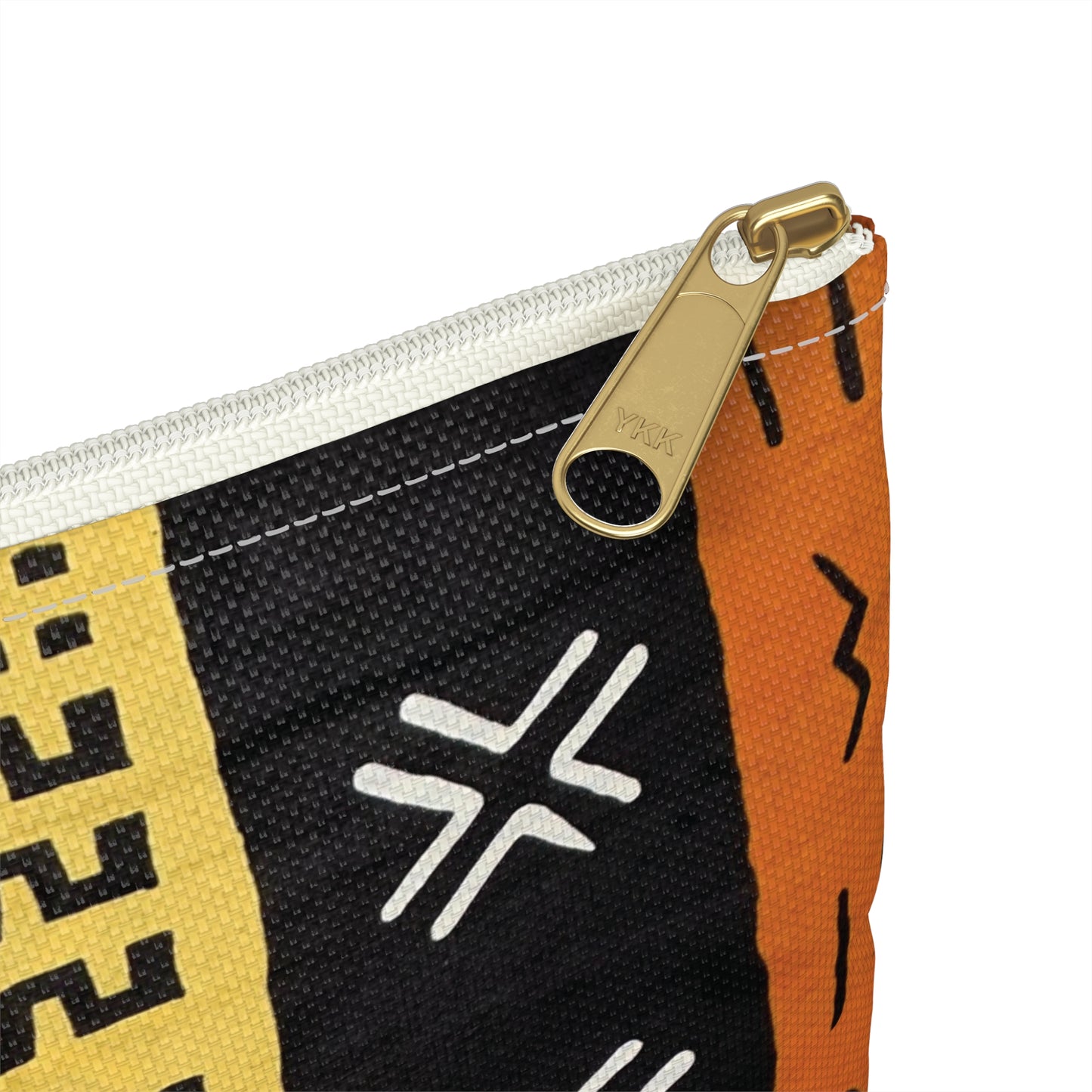 Mud Cloth Print Accessory Pouch