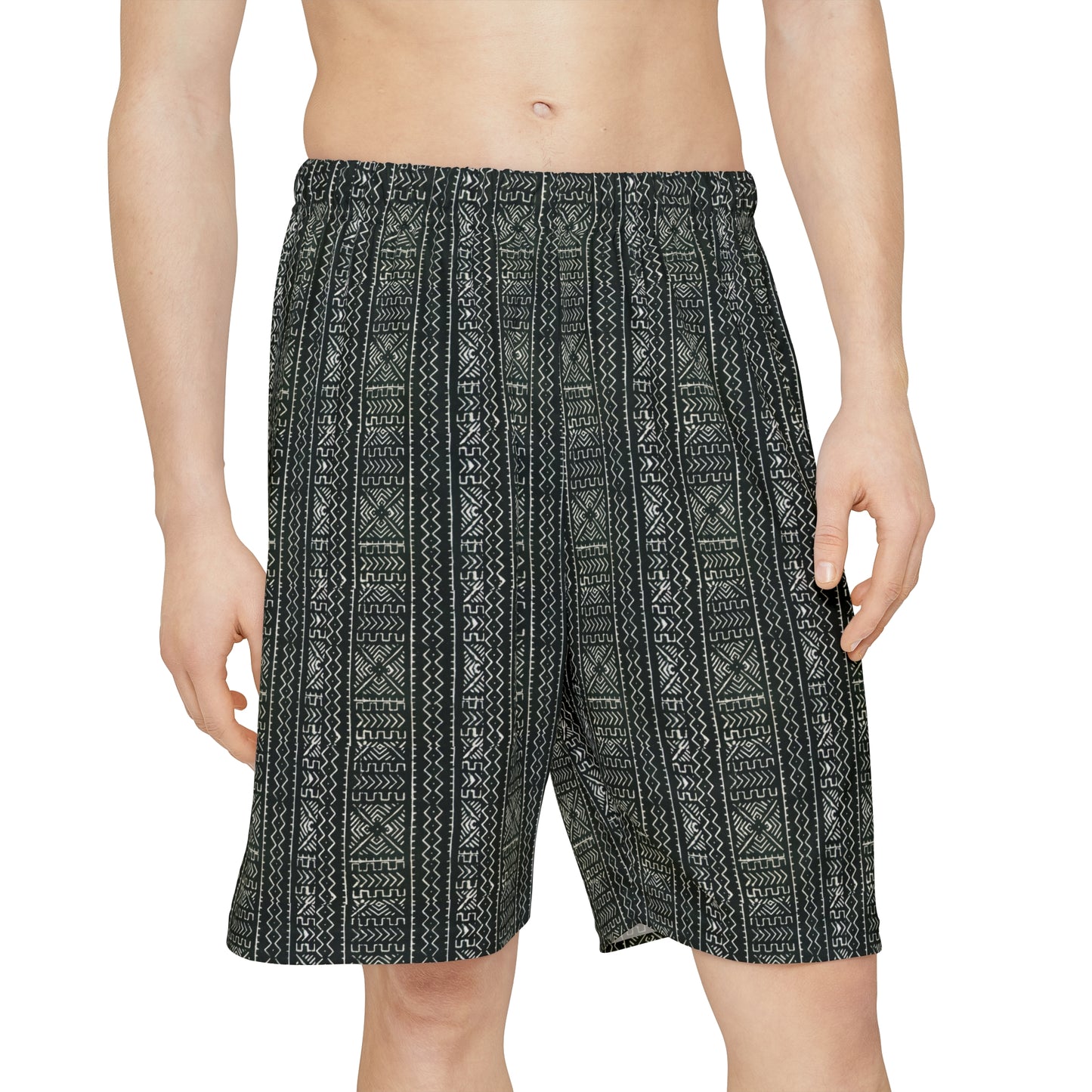 Freedom Culture Men’s Mali Mud Cloth Print Sports Shorts