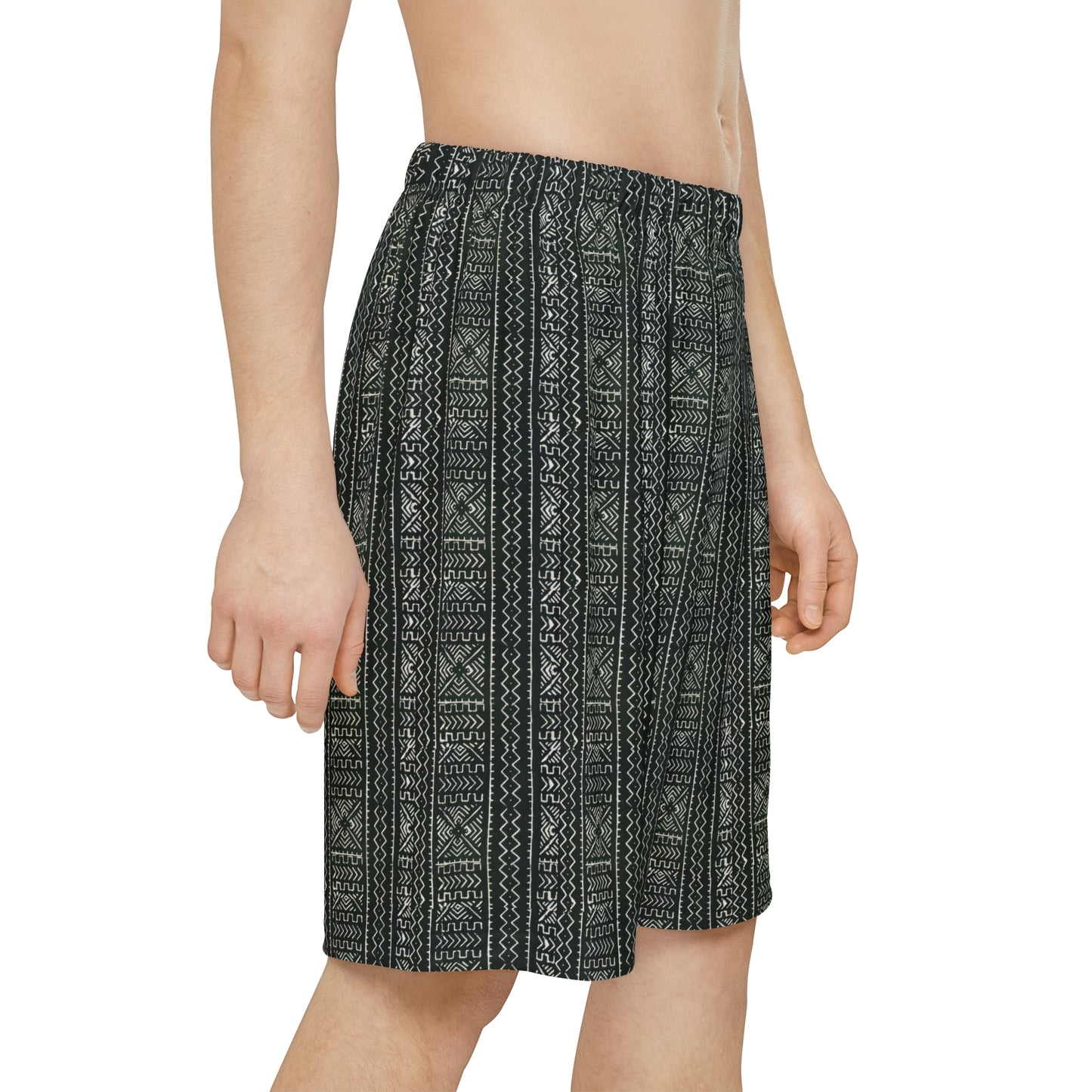 Freedom Culture Men’s Mali Mud Cloth Print Sports Shorts