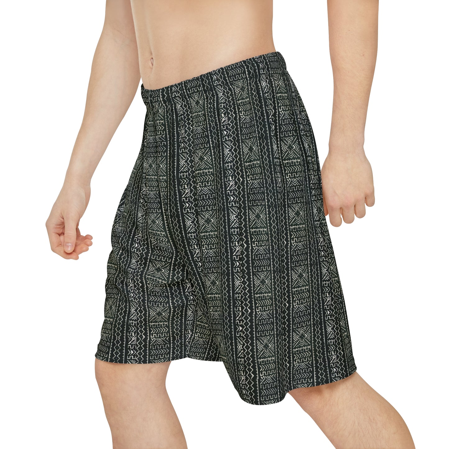 Freedom Culture Men’s Mali Mud Cloth Print Sports Shorts