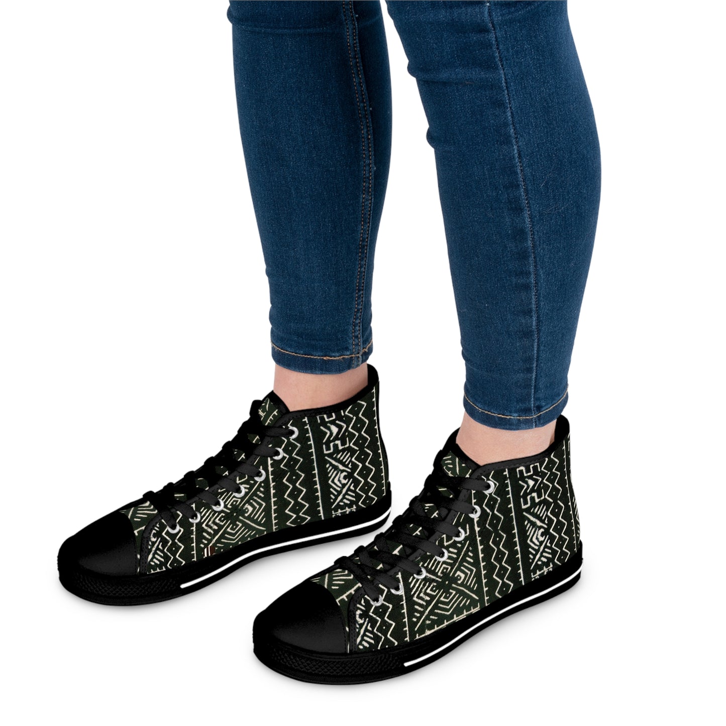 Freedom Culture Women's Mali Mud Cloth Print High Top Sneakers