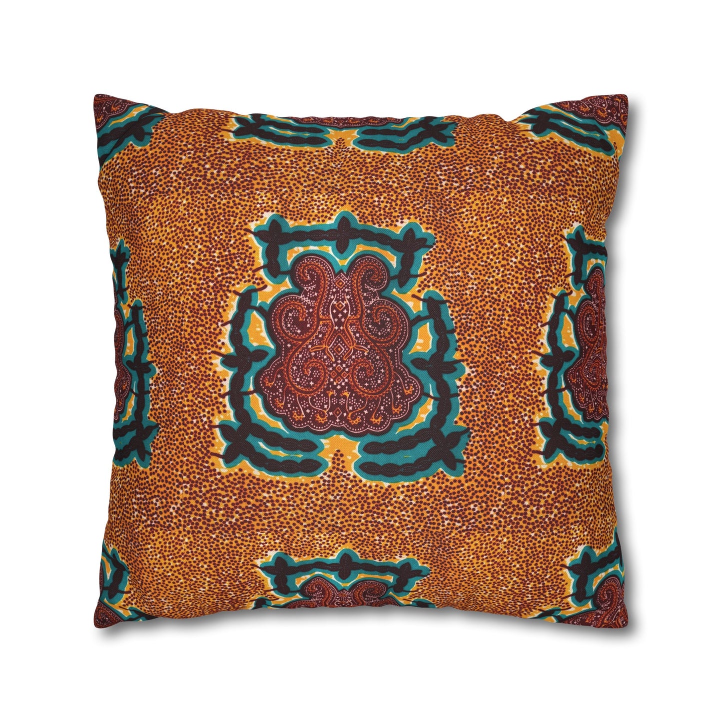 "Gongo" Print Square Pillow Case