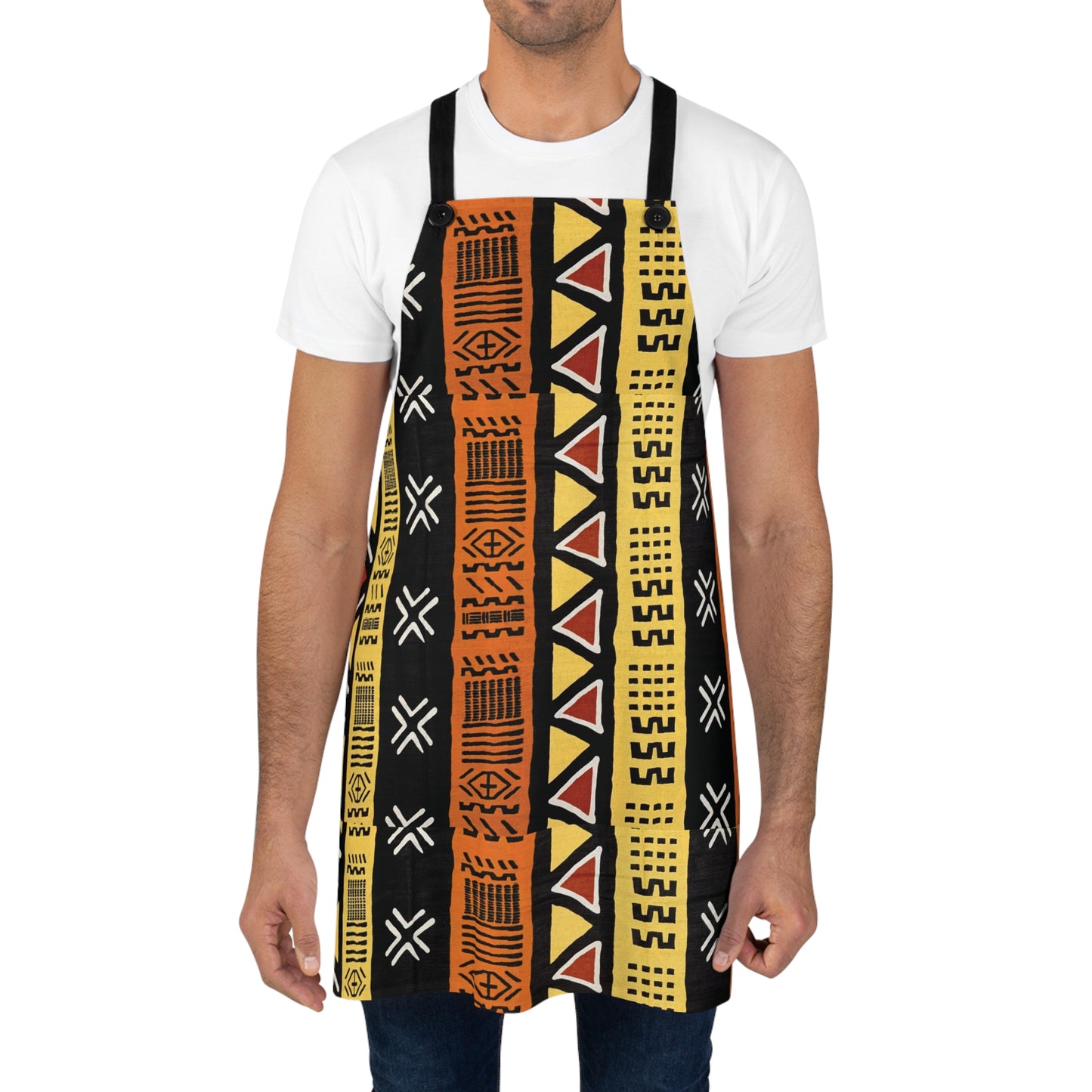 Mud Cloth Print Apron